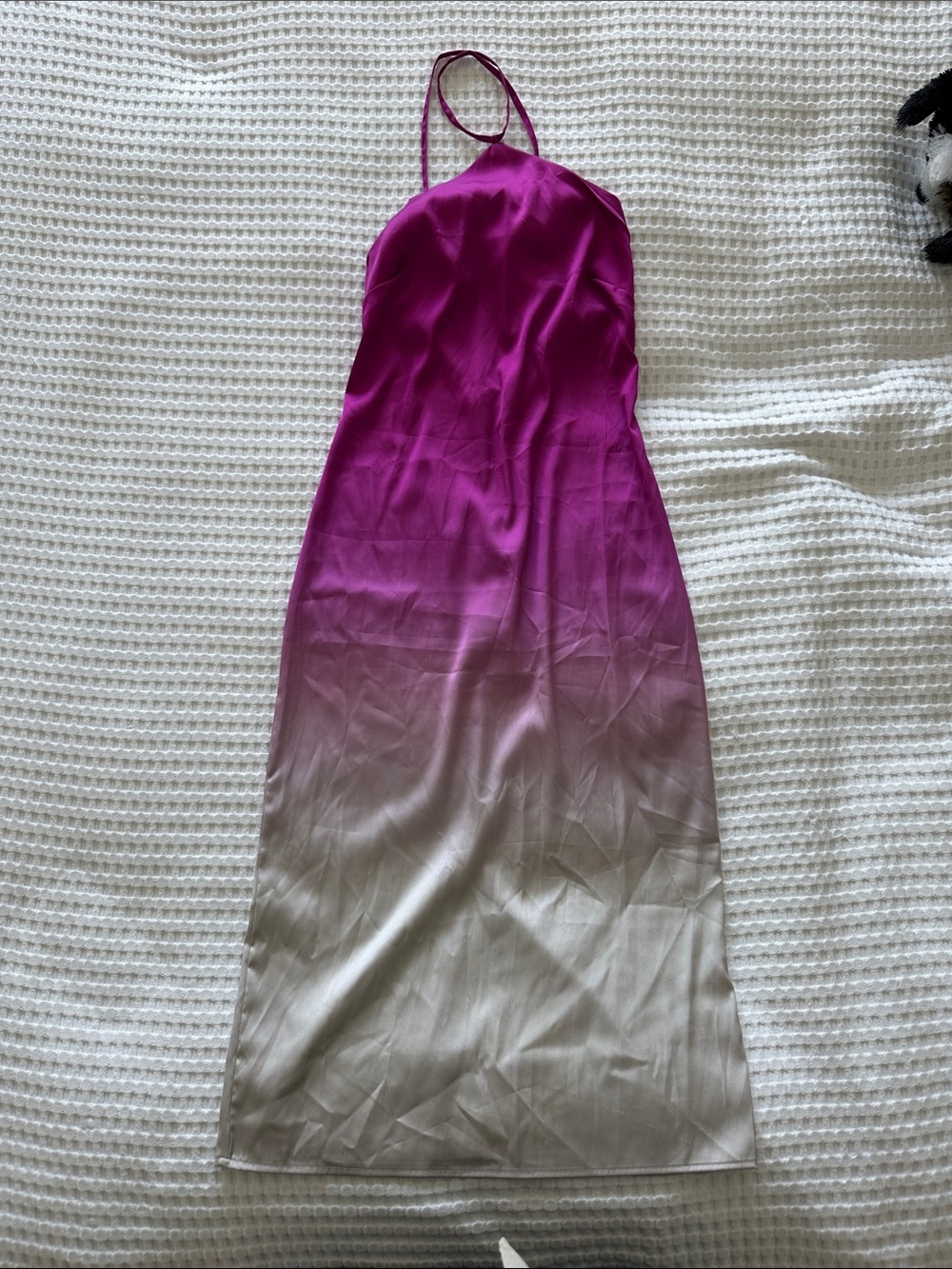 Ombre Backless Midi Dress